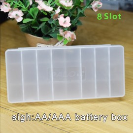 8slot AA AAA Battery Container Portable Battery Case Holder Hard  Plastic Storage Boxes for AA AAA Batteries AA AAA battery box