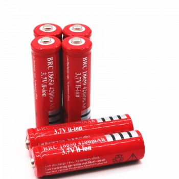New 3.7V 18650 Batteries 4200mAh Li-ion Rechargeable Battery For Flashlight +EU Battery Charger