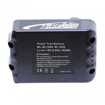 Doscing 2Pcs 18V 6000mAh BL1860 Lithium ion Replacement Battery with LED Indicator for Makita BL1850 BL1840 BL1830 BL1850 BL1860