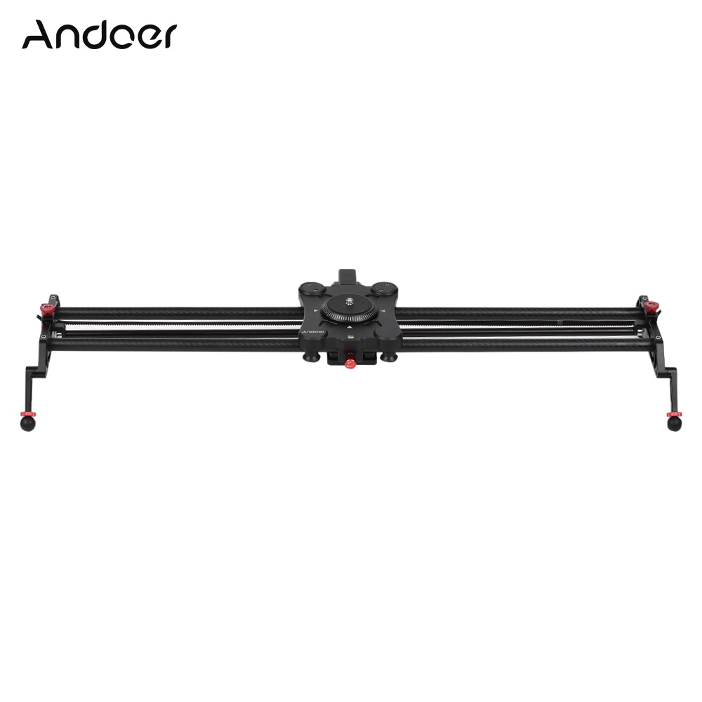 Andoer GP-80QD 80cm/2.6ft Time Lapse Video Shot Carbon Fiber Motorized Camera Track Slider Dolly Video Rail for Canon Nikon DSLR