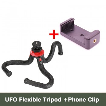 Ulanzi Mini Flexible Octopus Mobile Tripod With Phone Holder Adapter for iPhone X Smartphone DSLR Camera Nikon Canon Gopro Hero