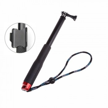 Lightdow 37 inch Extendable Handheld Pole Telescopic Selfie Monopod Stick + Wifi Remote Holder Clip for GoPro Hero 6 5 4 3+