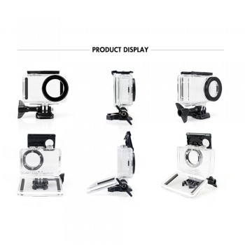 Vamson for Xiaomi mijia 4k Diving Waterproof Case Protect Shell Camera Case 4K Action Camera Housing Kit Safety Rope VP641