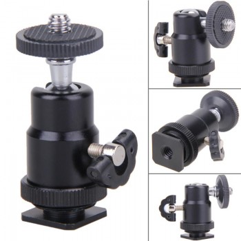 Camera Mini Cradle Tripod Ball Head LED Light Flash Bracket Holder Mount 1/4 Inch Hot Shoe Adapter With Lock Cheap Sale