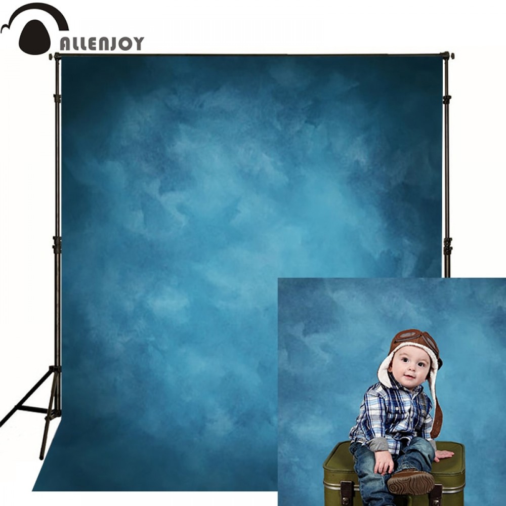 Allenjoy Thin Vinyl cloth photography Backdrop blue Background For Studio Photo Pure Color photocall Wedding backdrop MH-076