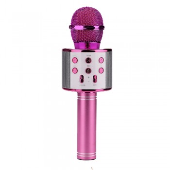 Professional Bluetooth Wireless Microphone WS-858 Karaoke Microphones Speaker Handheld Music Player MIC Singing Recorder KTV Mic