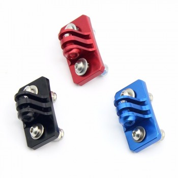 CNC Skydiving Helmet Fixed Mount Holder Adapter Mounts for GOPRO Hero 5 4 3 /yi /GitUp/SJ4000 SJ5000 SJ6000 SJcam Action Cameras