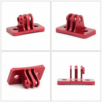 CNC Skydiving Helmet Fixed Mount Holder Adapter Mounts for GOPRO Hero 5 4 3 /yi /GitUp/SJ4000 SJ5000 SJ6000 SJcam Action Cameras