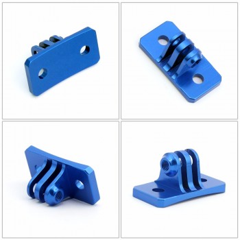 CNC Skydiving Helmet Fixed Mount Holder Adapter Mounts for GOPRO Hero 5 4 3 /yi /GitUp/SJ4000 SJ5000 SJ6000 SJcam Action Cameras
