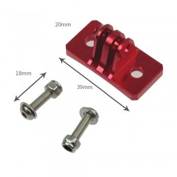 CNC Skydiving Helmet Fixed Mount Holder Adapter Mounts for GOPRO Hero 5 4 3 /yi /GitUp/SJ4000 SJ5000 SJ6000 SJcam Action Cameras