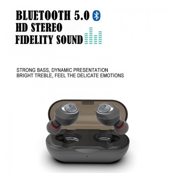 Anomoibuds Capsule TWS Wireless Earbuds V5.0 Bluetooth Earphone Headset Deep Bass Stereo Sound Sport Earphone For Samsung Iphone