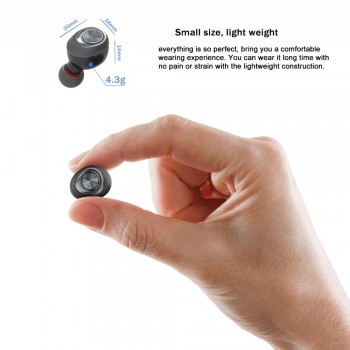 Anomoibuds Capsule TWS Wireless Earbuds V5.0 Bluetooth Earphone Headset Deep Bass Stereo Sound Sport Earphone For Samsung Iphone