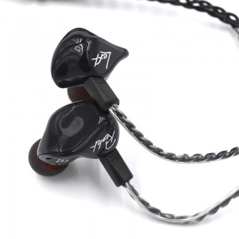 KZ ZS3 Ergonomic Detachable Cable Earphone In Ear Audio Monitors Noise Isolating HiFi Music Sports Earbuds With Microphone es