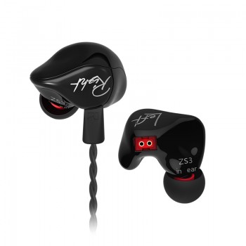 KZ ZS3 Ergonomic Detachable Cable Earphone In Ear Audio Monitors Noise Isolating HiFi Music Sports Earbuds With Microphone es