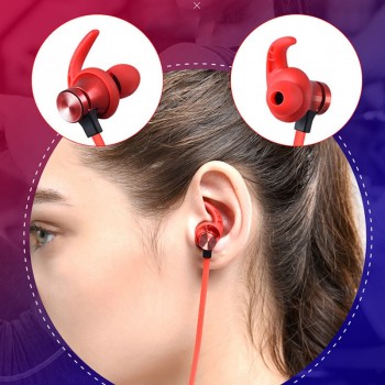 Magnetic Attraction Bluetooth Earphone Headset Waterproof Sports 5.0 With Charging Cable Earphone Build-in Mic Pluggable card
