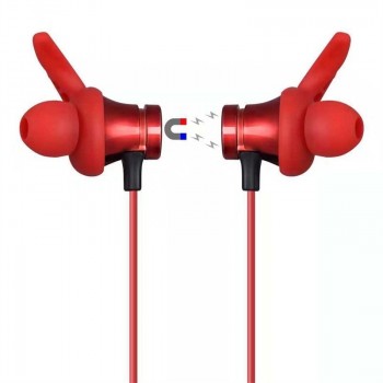 Magnetic Attraction Bluetooth Earphone Headset Waterproof Sports 5.0 With Charging Cable Earphone Build-in Mic Pluggable card