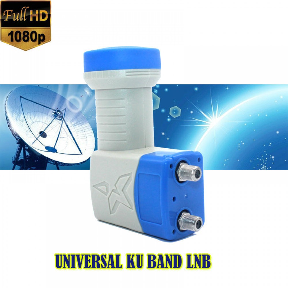 Universal Ku Band Twin LNB High Gain Low Noise 0.1db universal lnb full hd digital ku band twin lnb for satellite tv dvbs2 lnb