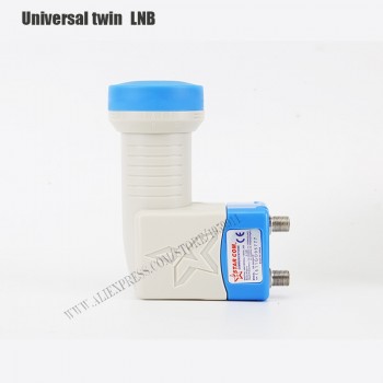 Universal Ku Band Twin LNB High Gain Low Noise 0.1db universal lnb full hd digital ku band twin lnb for satellite tv dvbs2 lnb