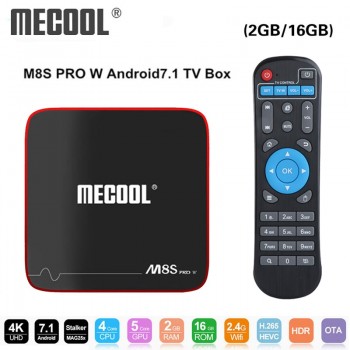 Mecool M8S PRO W Smart TV Box Android 7.1 Amlogic S905W 1GB 8GB 2GB 16G Support MAG 250 Stalker IP TV Box 2.4G WiFi PK x96 mini