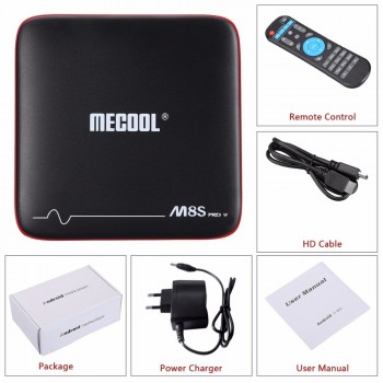 Mecool M8S PRO W Smart TV Box Android 7.1 Amlogic S905W 1GB 8GB 2GB 16G Support MAG 250 Stalker IP TV Box 2.4G WiFi PK x96 mini