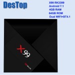 X99 4GB 64GB Rockchip RK3399 Android 7.1 TV BOX 802.11AC 2.4G 5G Dual WIFI BT4.1 1000M LAN USB3.0 Type-c Media Player I8 option
