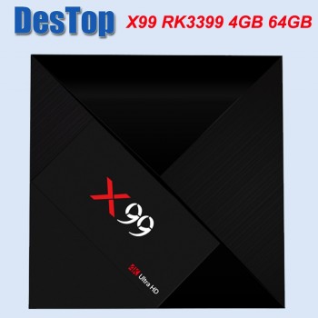 X99 4GB 64GB Rockchip RK3399 Android 7.1 TV BOX 802.11AC 2.4G 5G Dual WIFI BT4.1 1000M LAN USB3.0 Type-c Media Player I8 option