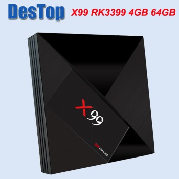 X99 4GB 64GB Rockchip RK3399 Android 7.1 TV BOX 802.11AC 2.4G 5G Dual WIFI BT4.1 1000M LAN USB3.0 Type-c Media Player I8 option