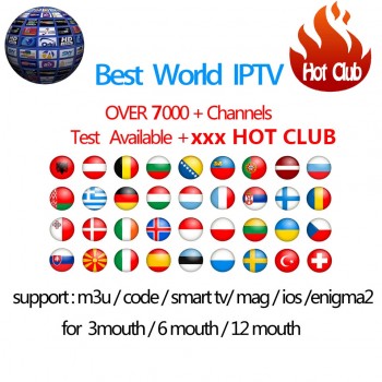 Hotclub IPTV Subscription Android TV Box+Europe Sweden Arabic French Italy Germany UK xxxHotclub M3U Enigma2 Smart TV Mag tv box