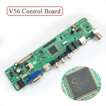 V56 Universal LCD TV Controller Driver Board PC/VGA/HDMI/USB Interface USB play media Only V56 Control Board 8503.03