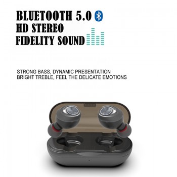 Anomoibuds Capsule Wireless Bluetooth Earphones TWS Earbuds Auto Pairing Noise Cancelling V5.0 Stereo Call Sport Earphone