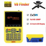 GT MEDIA V8 Finder Satellite signal Finder V-71 HD DVB-S2 MPEG-2/MPEG-4 FTA Digital Satellite meter 3.5 inch LCD Display satlink