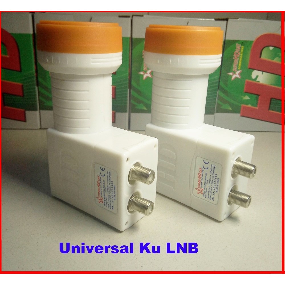 Super HD SR-3602 free shipping Best Signal digital HD Hing Gain low noise waterproof  Universal KU Band Twin LNB