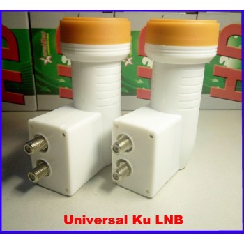 Super HD SR-3602 free shipping Best Signal digital HD Hing Gain low noise waterproof  Universal KU Band Twin LNB