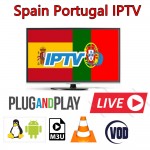 1 Year Spain Portugal IPTV Subscription With 400+ Europe Spain Portugal  LiveTV and 500 VOD Channels For Android TV Box smart tv