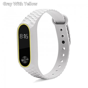 BOORUI Colorful Diamond Miband 2 strap Newest silicone mi 2 wrist strap correa mi band 2 smart bracelet Wristband Replacemet