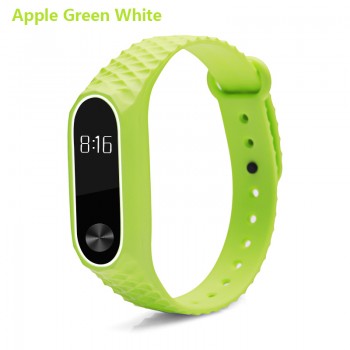 BOORUI Colorful Diamond Miband 2 strap Newest silicone mi 2 wrist strap correa mi band 2 smart bracelet Wristband Replacemet