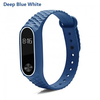 BOORUI Colorful Diamond Miband 2 strap Newest silicone mi 2 wrist strap correa mi band 2 smart bracelet Wristband Replacemet
