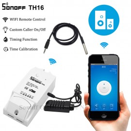 Sonoff TH16 Smart Wifi Switch Monitoring Temperature Humidity Wifi Smart Switch Home Automation Kit Works With Alexa Google Home