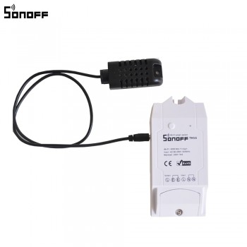 Sonoff TH16 Smart Wifi Switch Monitoring Temperature Humidity Wifi Smart Switch Home Automation Kit Works With Alexa Google Home