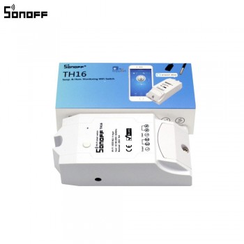 Sonoff TH16 Smart Wifi Switch Monitoring Temperature Humidity Wifi Smart Switch Home Automation Kit Works With Alexa Google Home