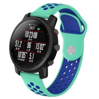Torntisc Smart Accessories for Huami Stratos strap 22mm Band for Xiaomi Watch 1 2 Pace Double Color Replacement Band