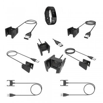 Replaceable USB Charger For Fitbit Charge2 Smart Bracelet Charging Cable for Fitbit Charge 2 3 Wristband Dock Adapter 3 Colors