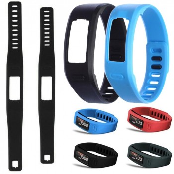New Comfortable Silicone Replacement Watch Strap With Clasp For Garmin Vivofit 1 Smart Bracelet Watch Band 2 Size Replace