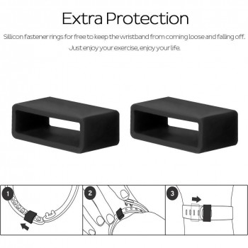 New Comfortable Silicone Replacement Watch Strap With Clasp For Garmin Vivofit 1 Smart Bracelet Watch Band 2 Size Replace