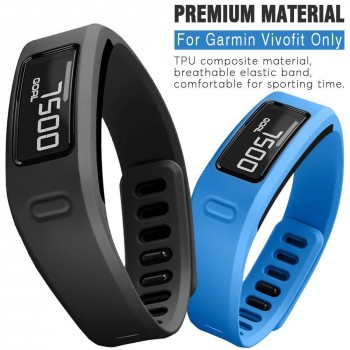 New Comfortable Silicone Replacement Watch Strap With Clasp For Garmin Vivofit 1 Smart Bracelet Watch Band 2 Size Replace