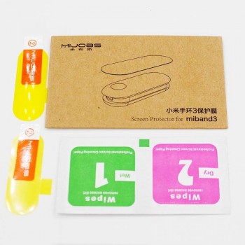Mjobs 2pcs cases for Xiaomi Mi Band 3 Screen Protector Miband3 HD Ultra Thin Anti-scratch Film Soft film Band3 Full Screen cover