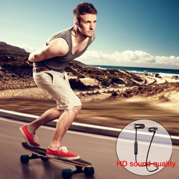 Newest SGS Bluetooth-connected sports Earphone stereo headset microphone For iPhone Xiaomi HUawei iPhone Samsung