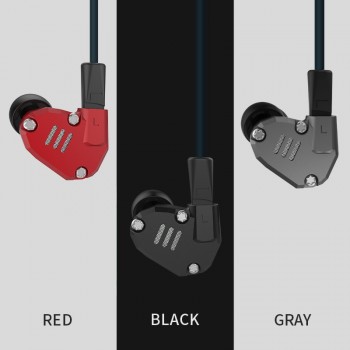 AK KZ ZS6 2DD+2BA Hybrid In Ear Earphone HIFI DJ Monito Running Sport Earphones Earplug Headset Earbud Two Colors AS10 ZST ZS10