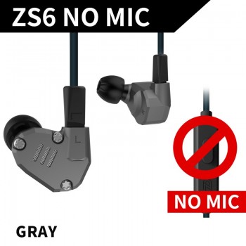 AK KZ ZS6 2DD+2BA Hybrid In Ear Earphone HIFI DJ Monito Running Sport Earphones Earplug Headset Earbud Two Colors AS10 ZST ZS10