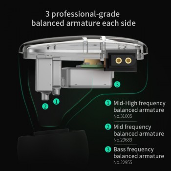 KZ AS06 Headphones 3 Balanced Armature Driver In Ear Earphone HIFI Bass Monitor Earphone Earbuds With 2pin Cable KZ ZS10 KZ AS10